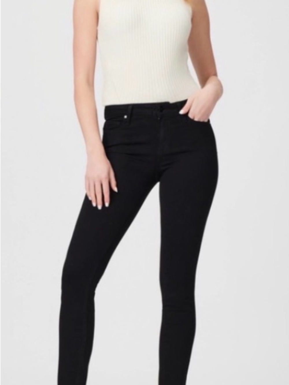 Paige black skinny jeans